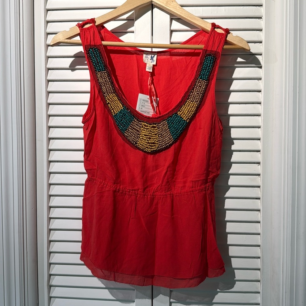 Anthropologie beaded top